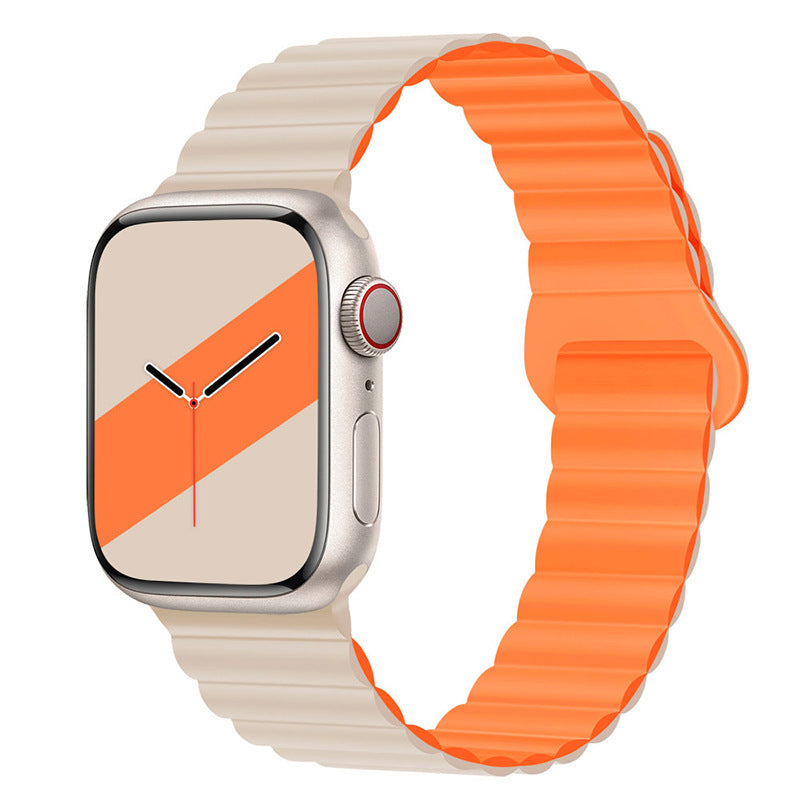 Premium Silicone Full Magnetic Apple Watch Strap