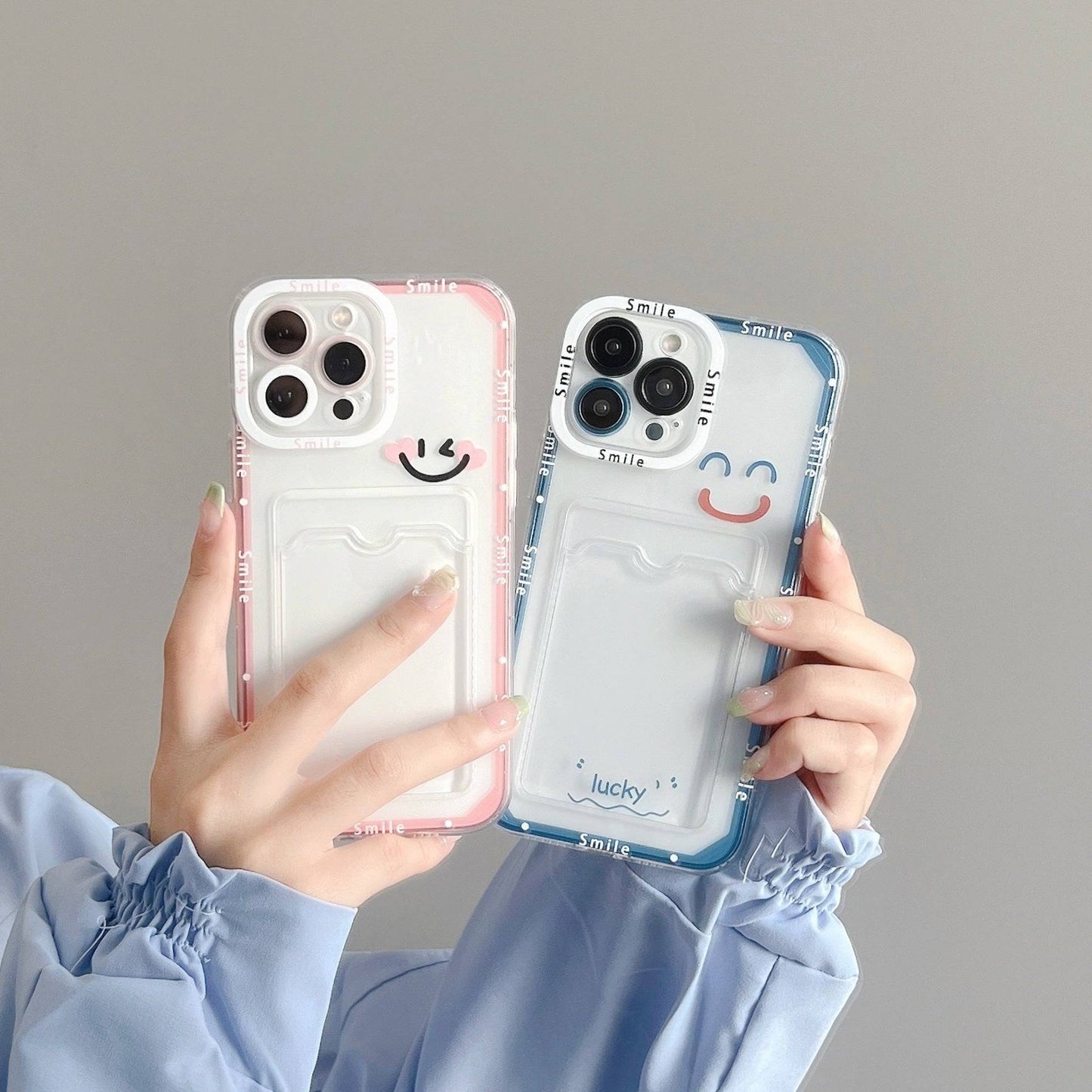 Transparent Smile iPhone Protective Case