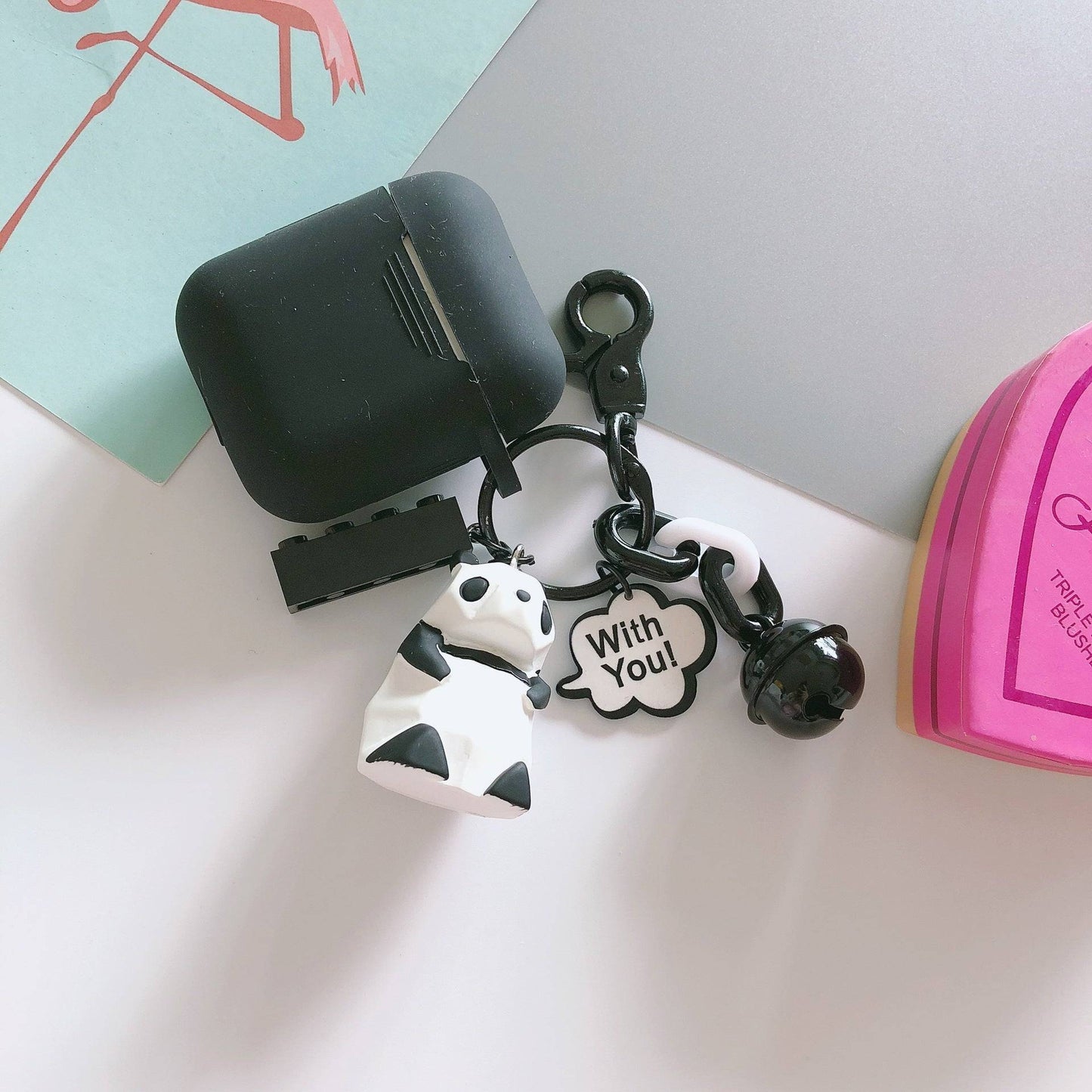 Diamond block animal Apple AirPods Case