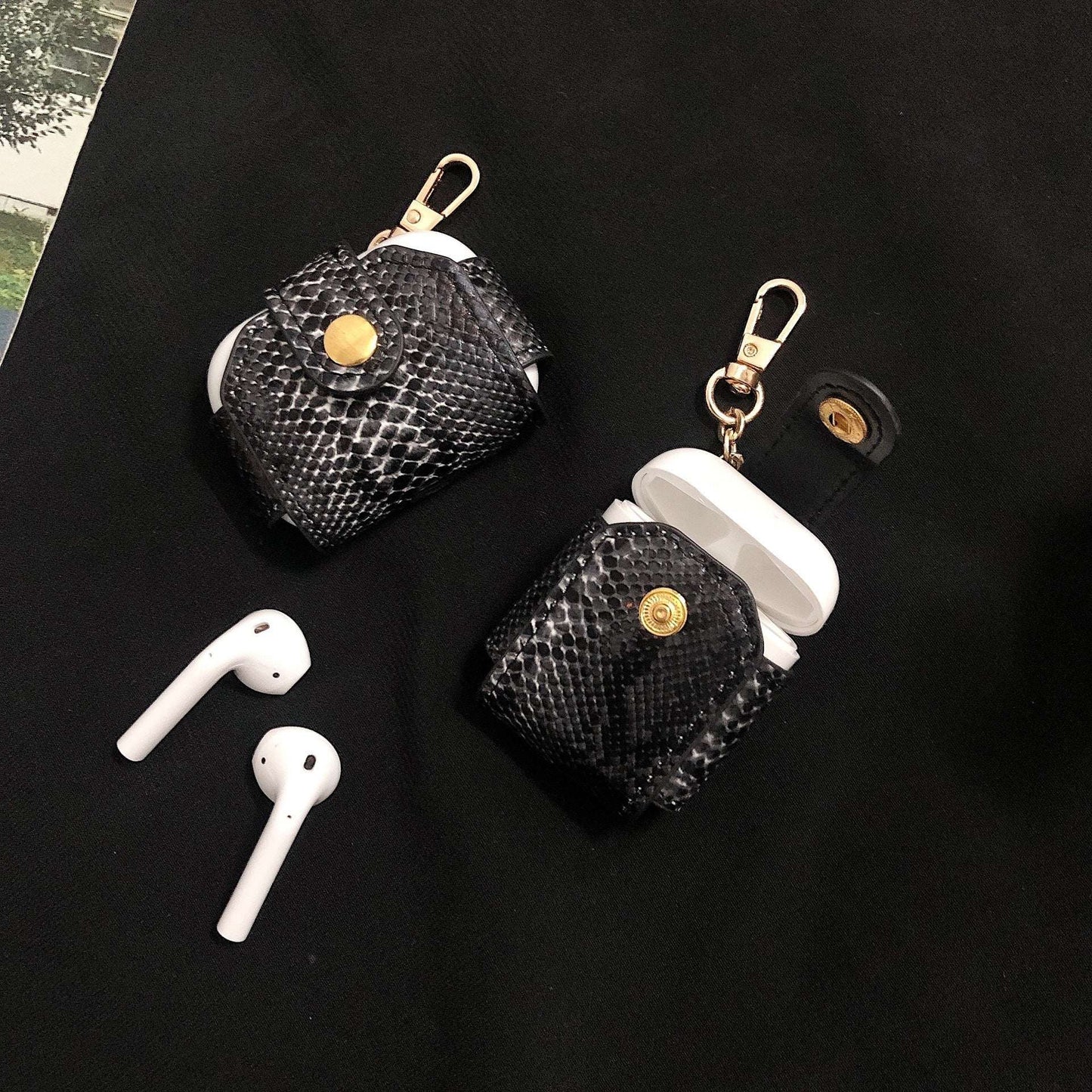 Snake Skin Pattern Apple AirPods Case