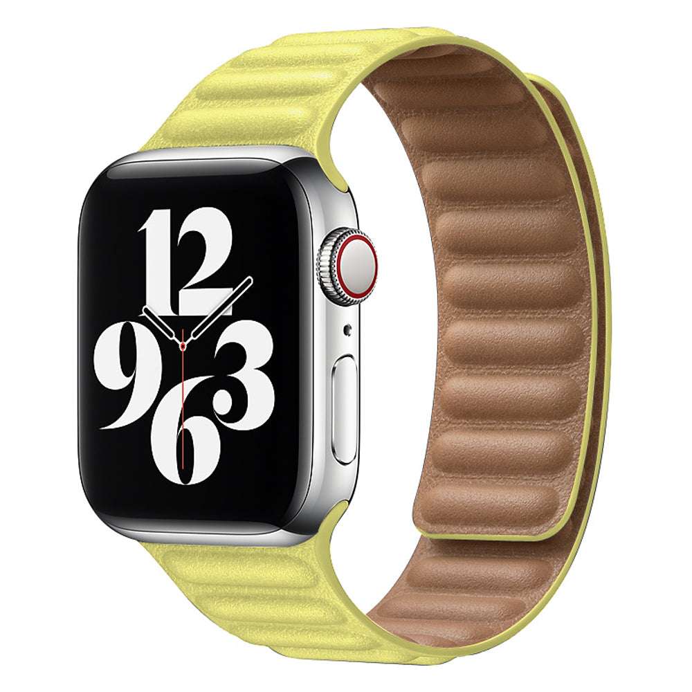 CASYFiE Two-section Leather Apple Watch Strap