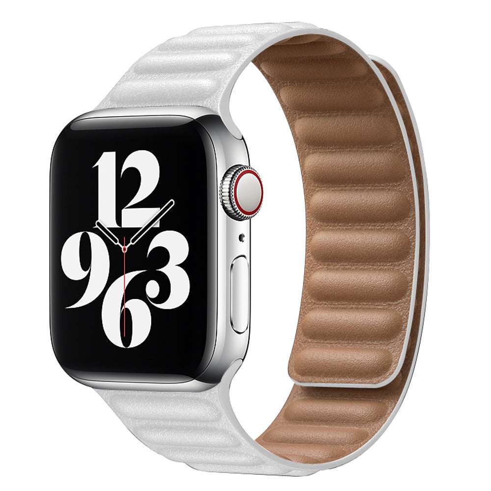 CASYFiE Two-section Leather Apple Watch Strap