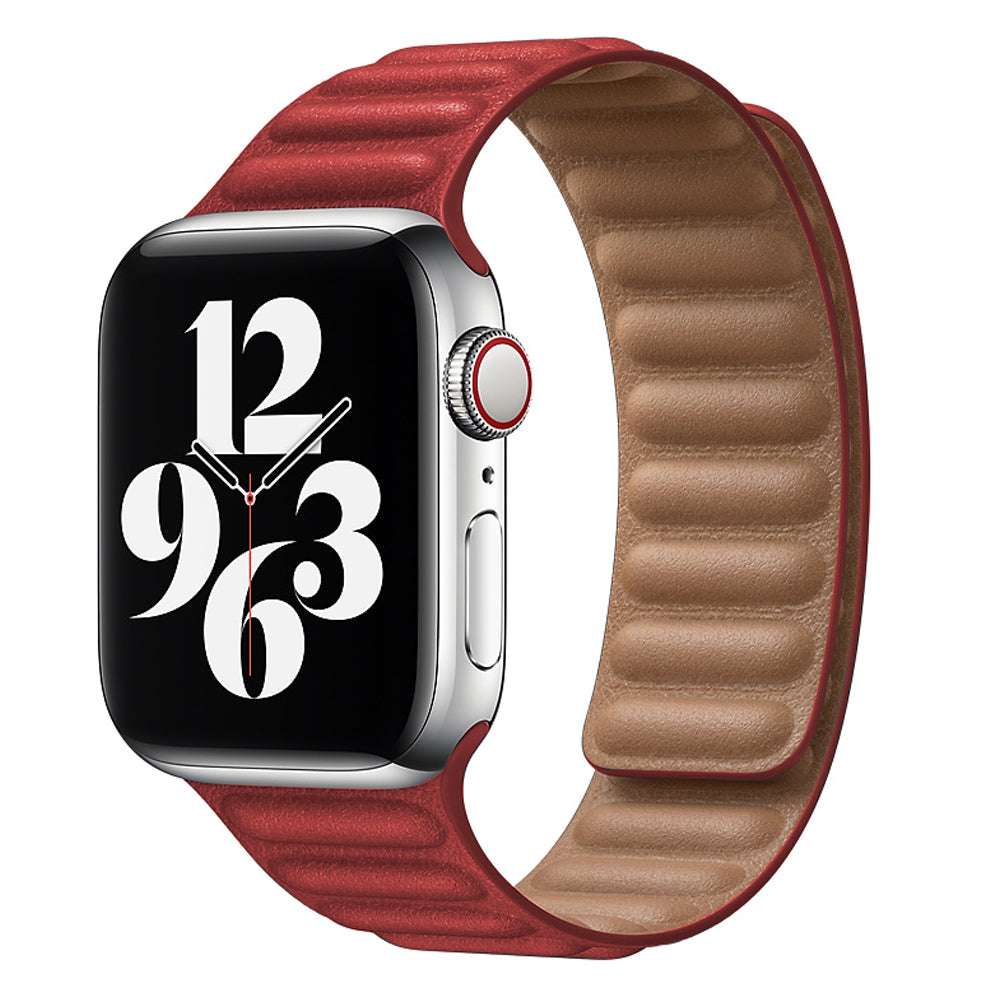 CASYFiE Two-section Leather Apple Watch Strap