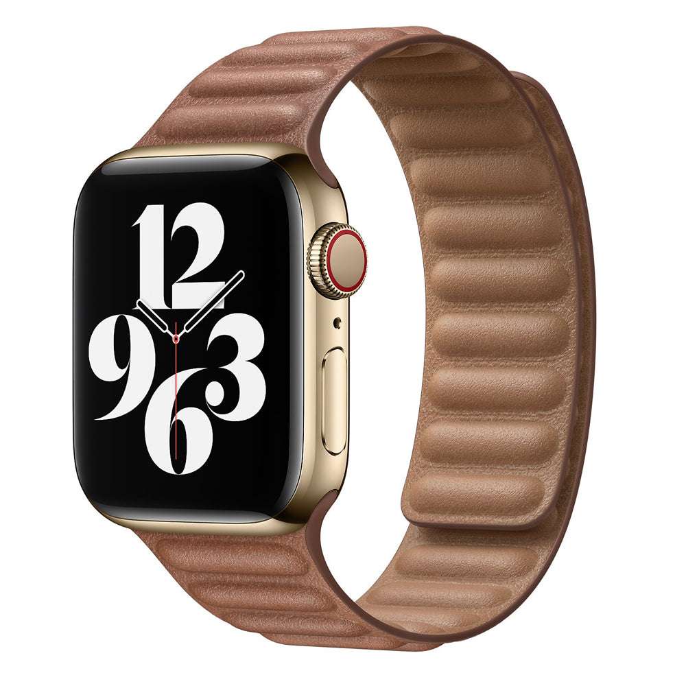 CASYFiE Two-section Leather Apple Watch Strap