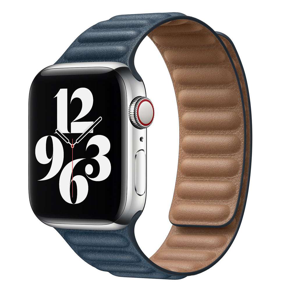 CASYFiE Two-section Leather Apple Watch Strap