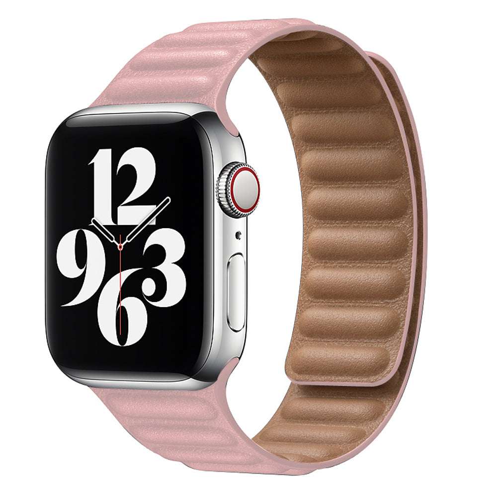 CASYFiE Two-section Leather Apple Watch Strap
