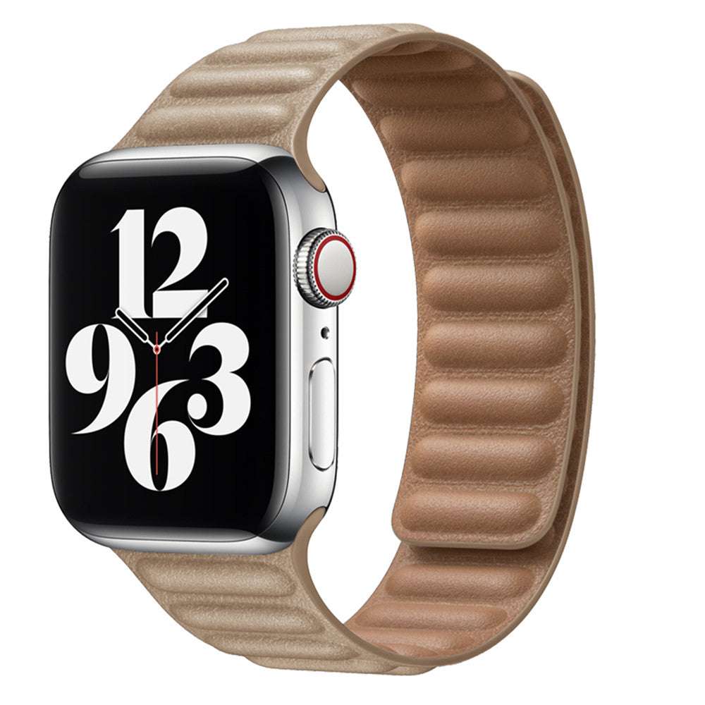 CASYFiE Two-section Leather Apple Watch Strap