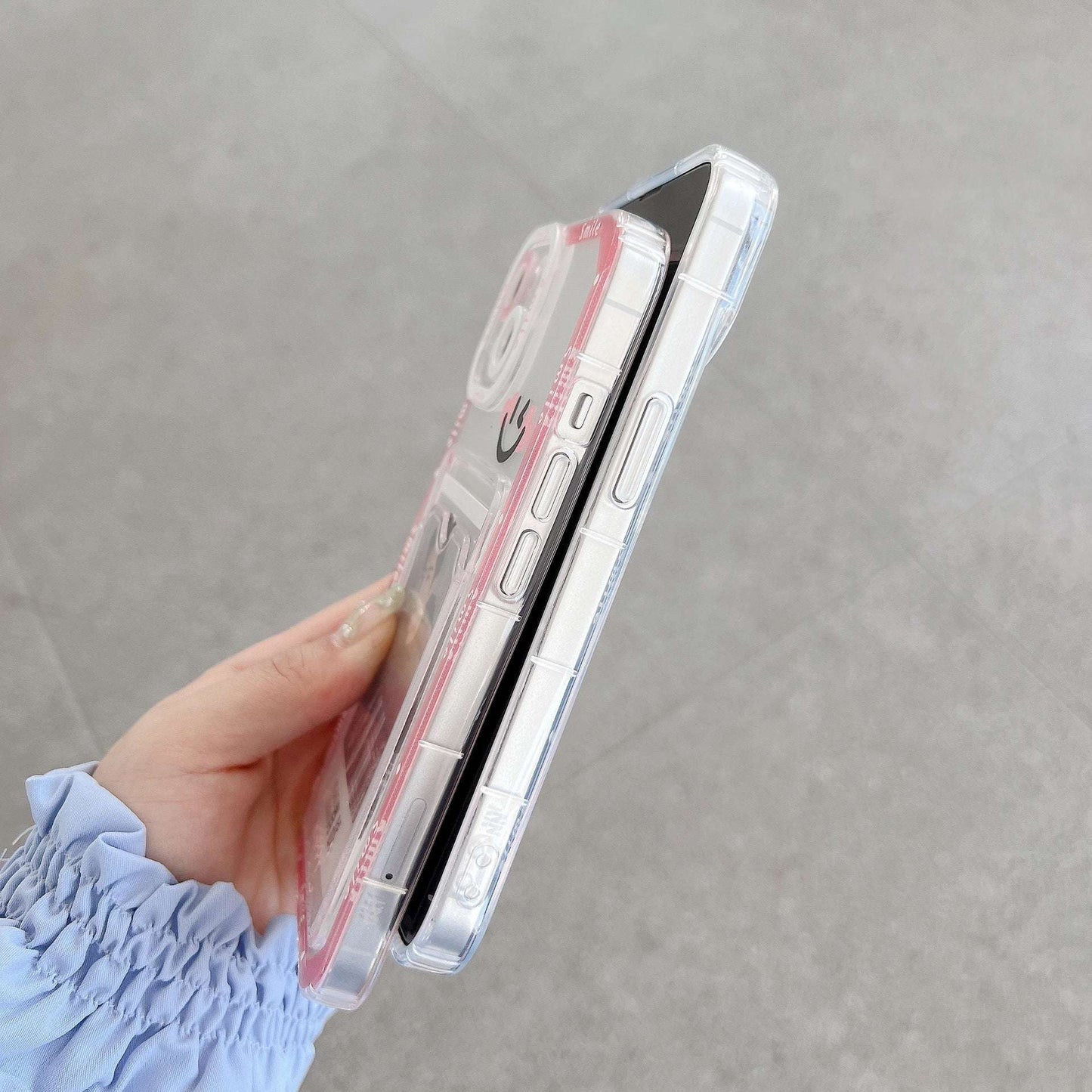 Transparent Smile iPhone Protective Case