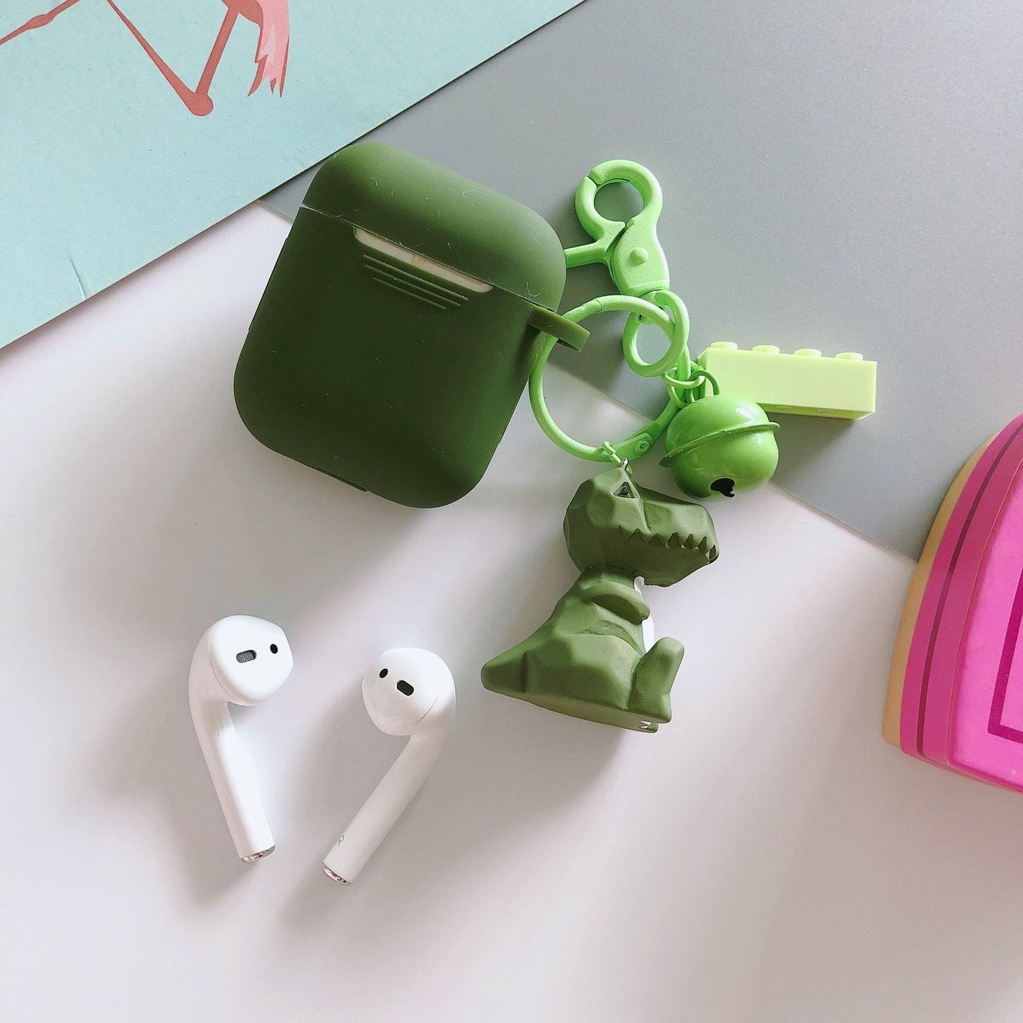 Diamond block animal Apple AirPods Case
