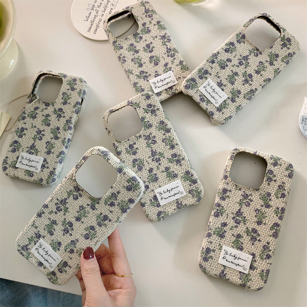 Beautiful Small Flower Flannel Apple iPhone Case