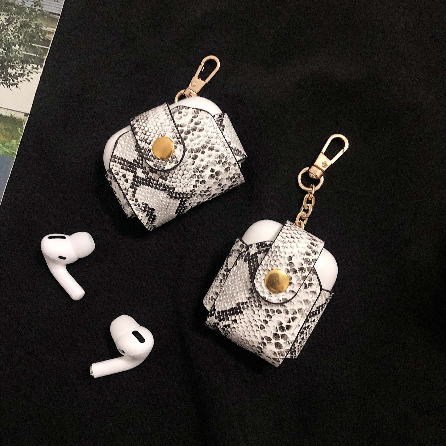 Snake Skin Pattern Apple AirPods Case