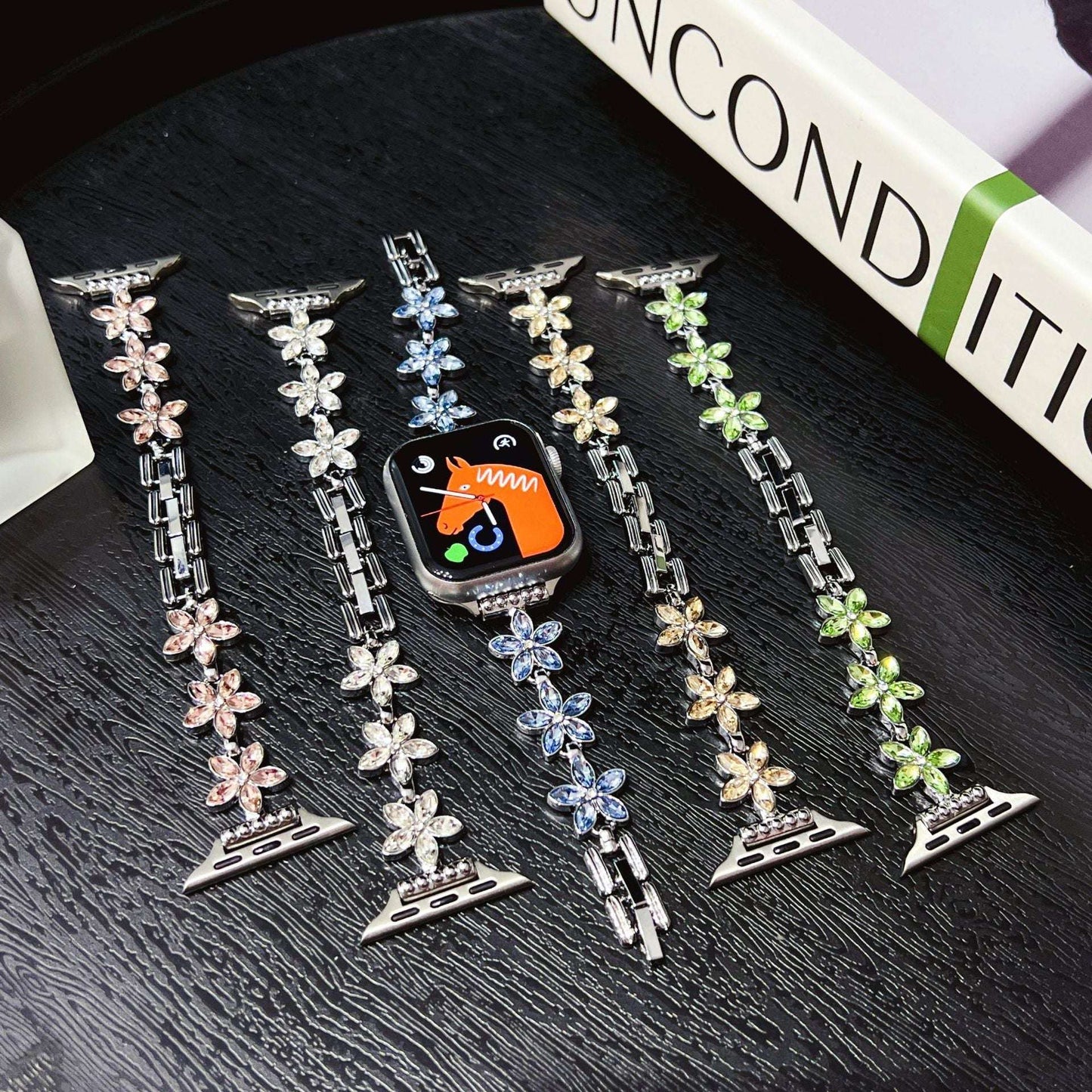 Flower Metal Apple Watch Strap For Her