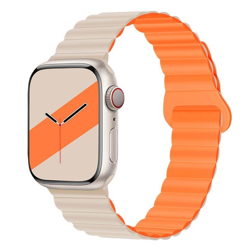 Premium Silicone Full Magnetic Apple Watch Strap