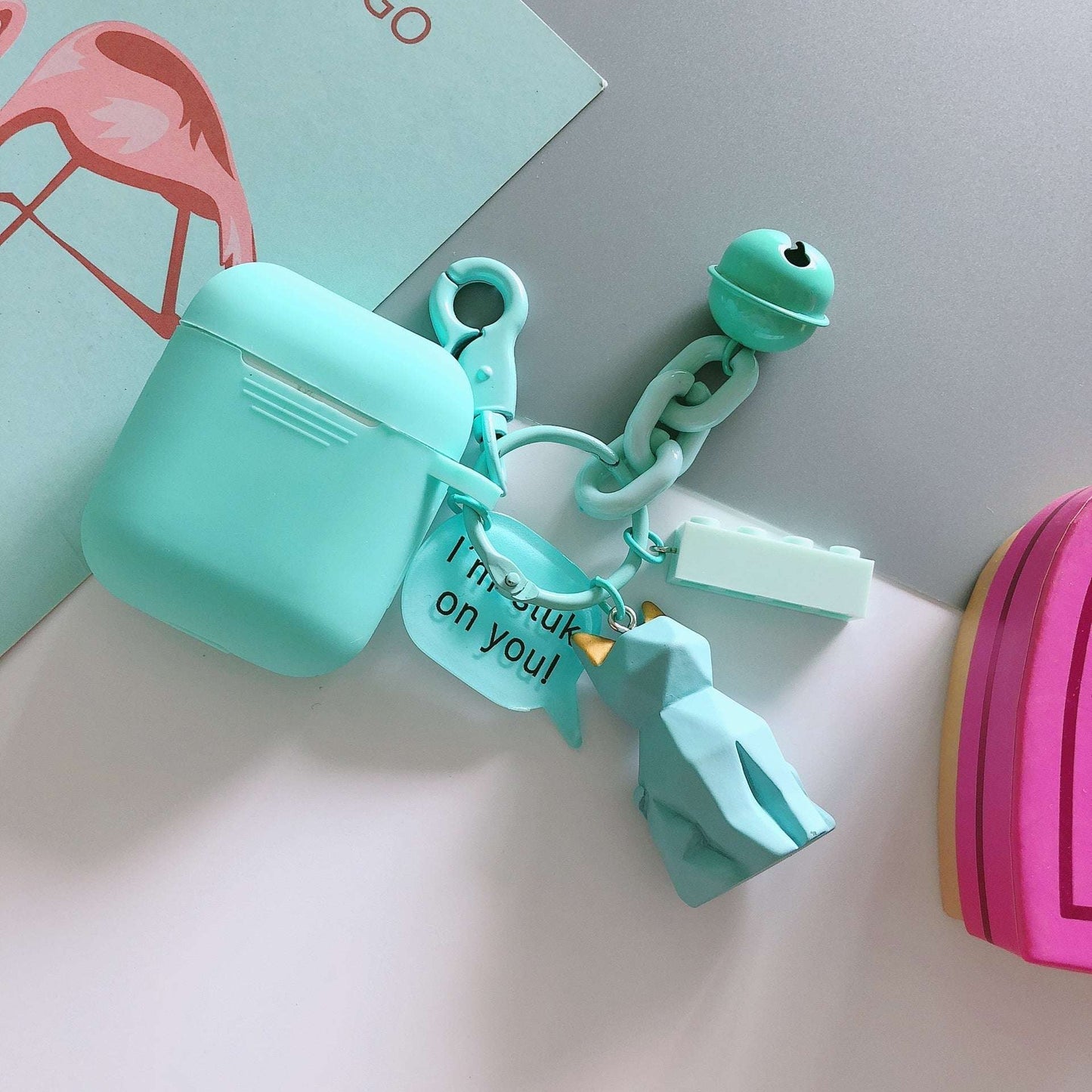 Diamond block animal Apple AirPods Case