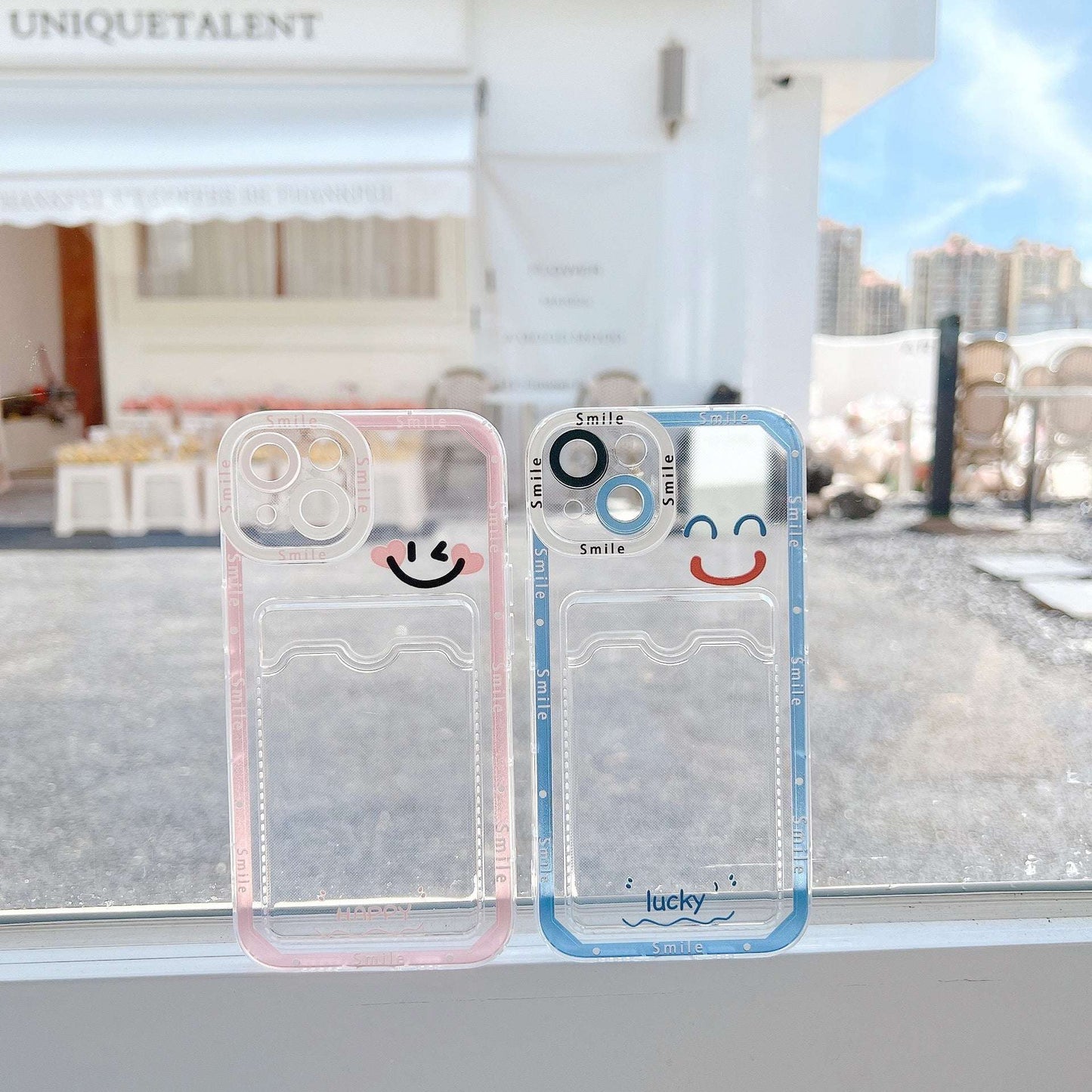 Transparent Smile iPhone Protective Case