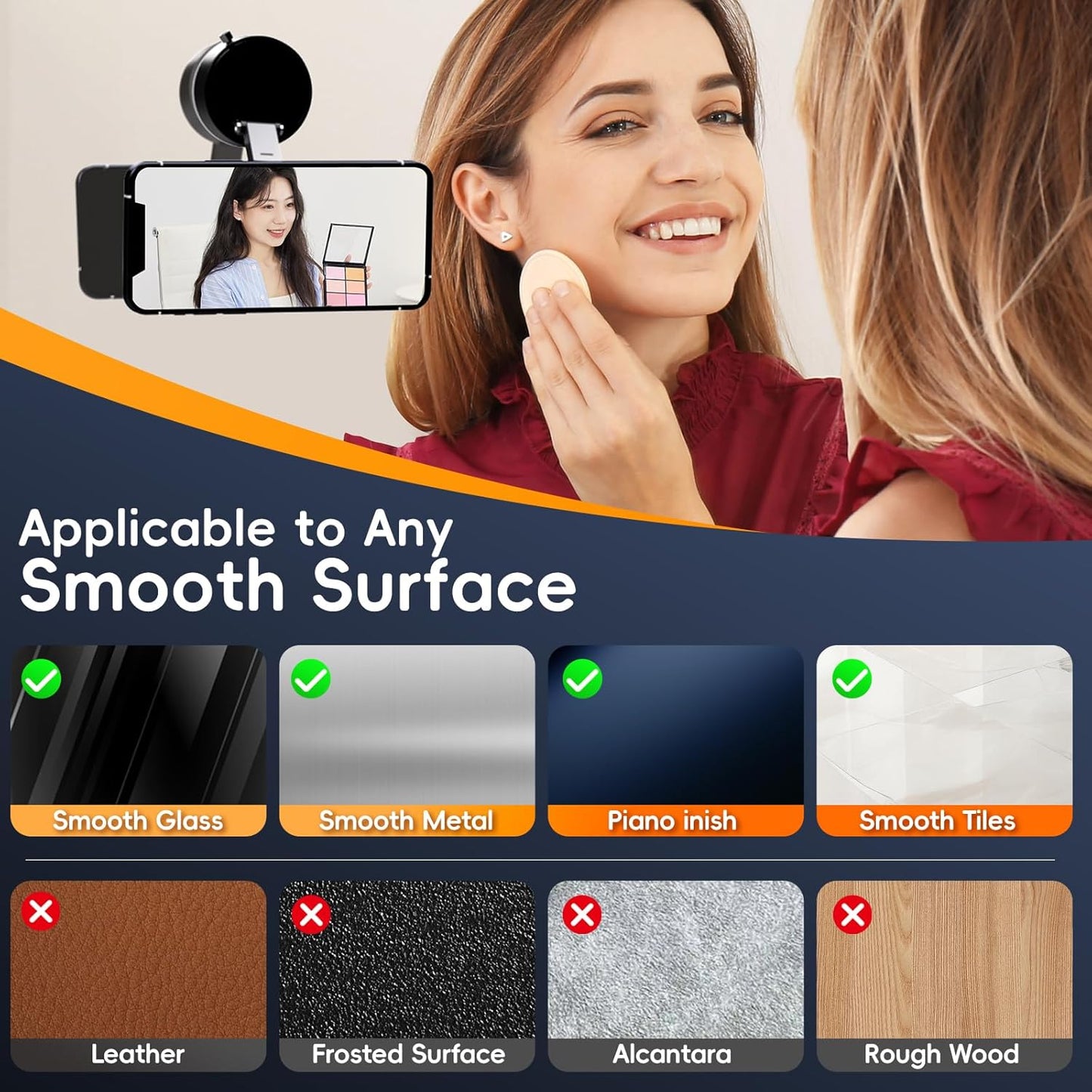 Foldable Magnetic Vacuum Phone Holder