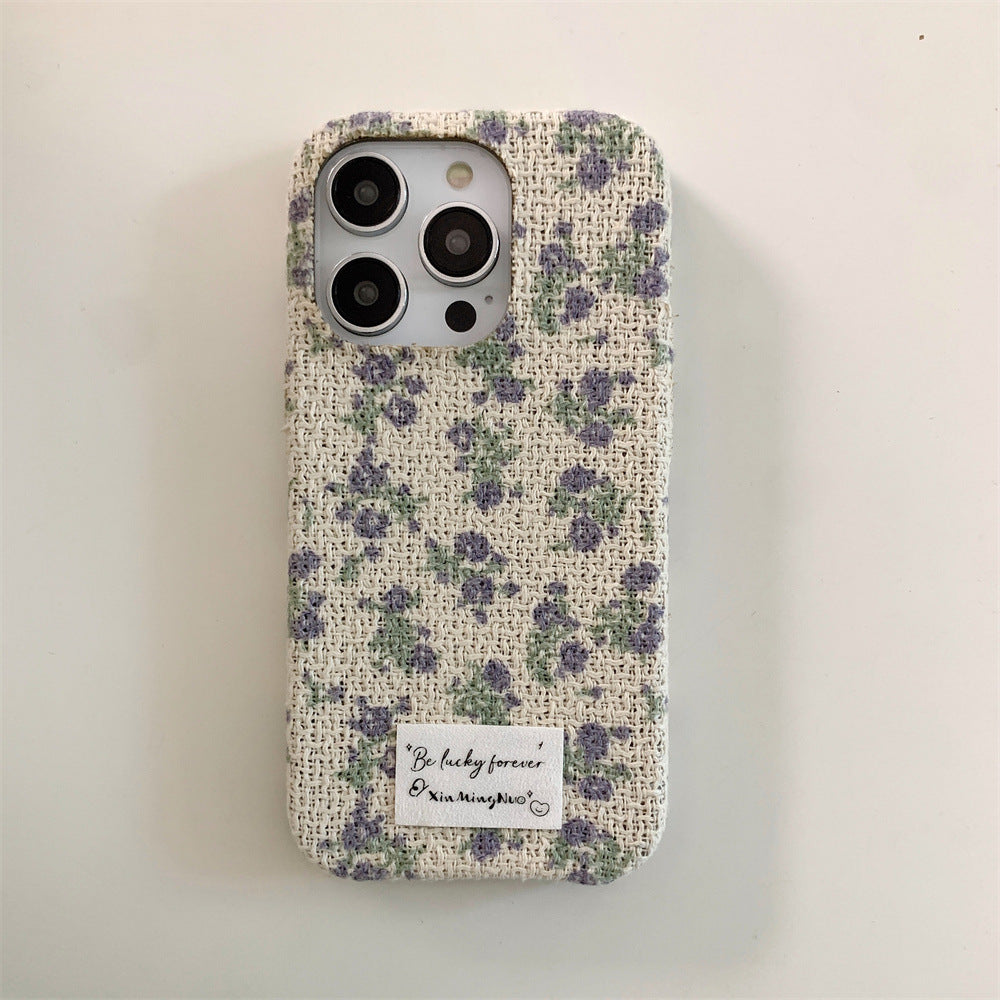 Beautiful Small Flower Flannel Apple iPhone Case
