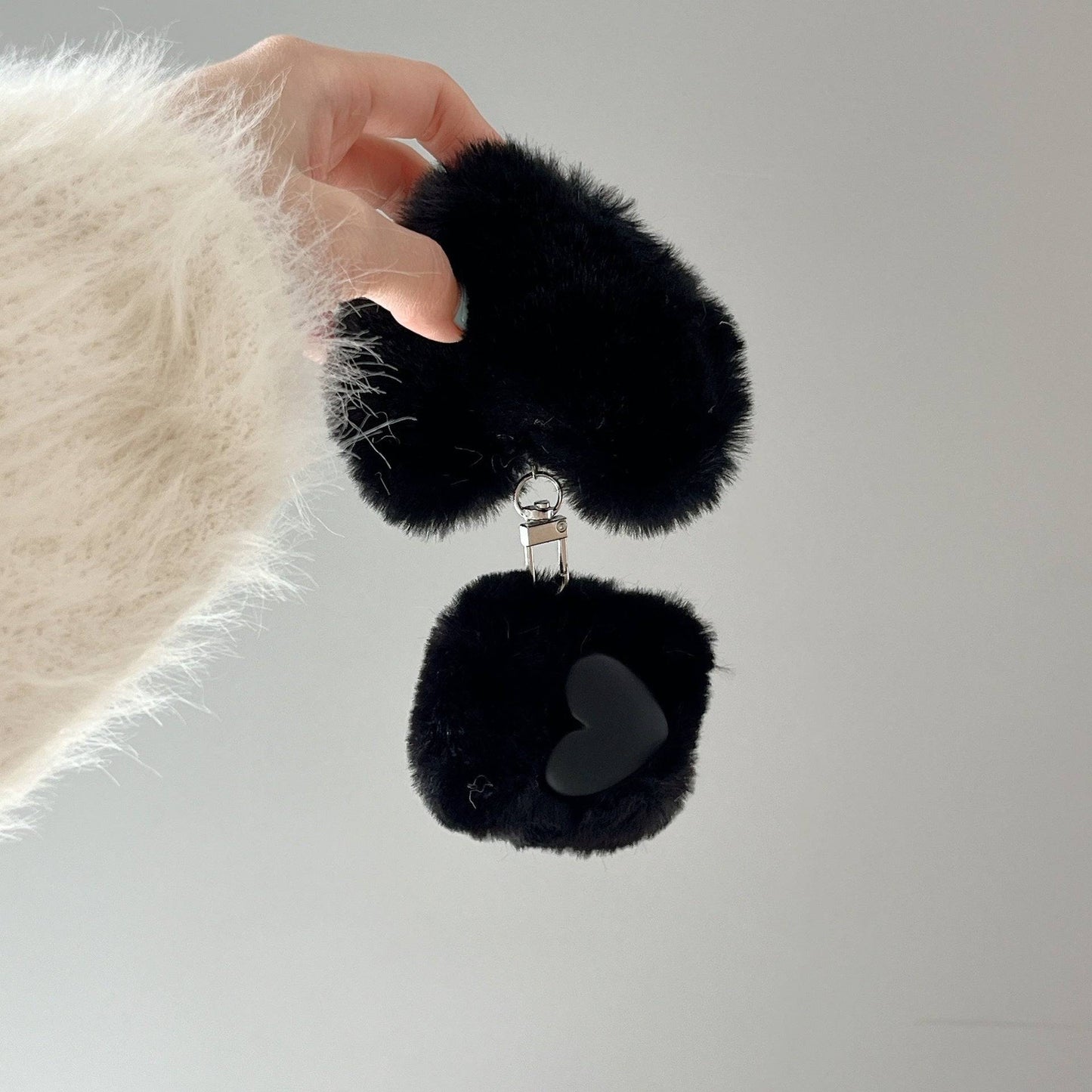 Plush Heart Apple AirPods Case