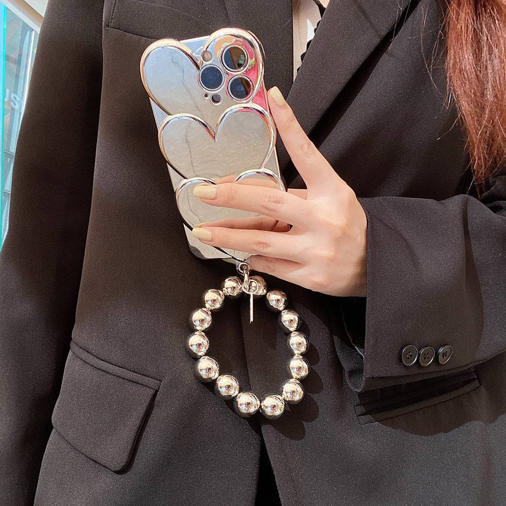 3 Dimensional Soft Shell Electroplating Love iPhone Case