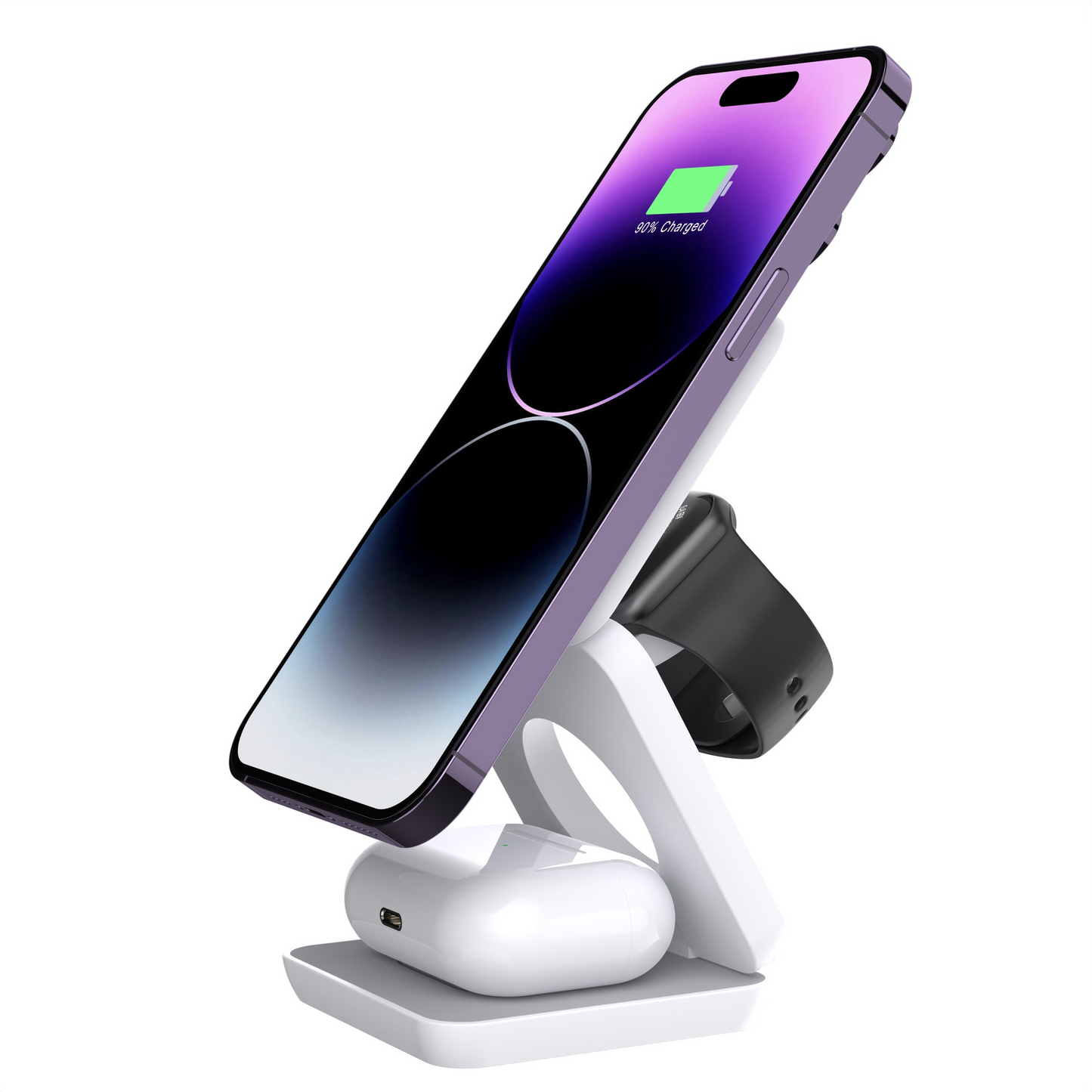 3 in 1 Foldable Magnetic Portable Wireless Charger