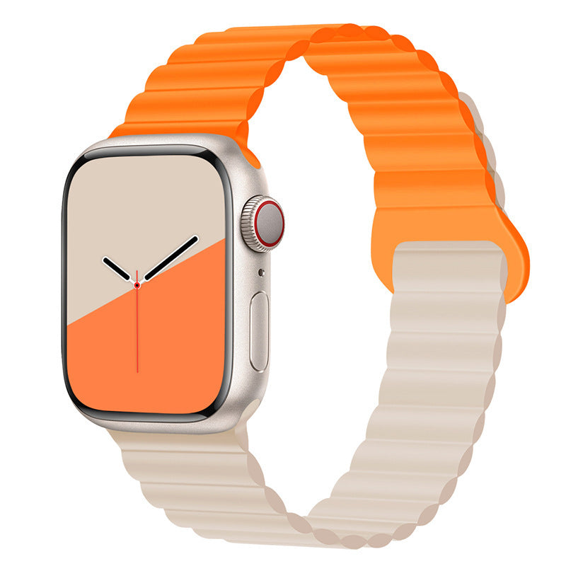 Premium Silicone Full Magnetic Apple Watch Strap