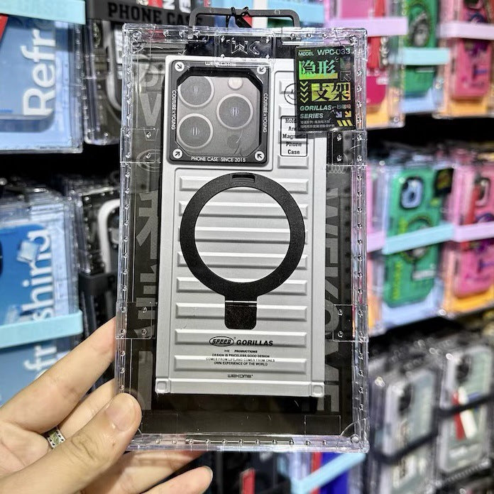 Magnetic Bracket Phone Case Square Creative