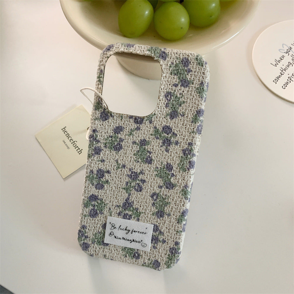 Beautiful Small Flower Flannel Apple iPhone Case