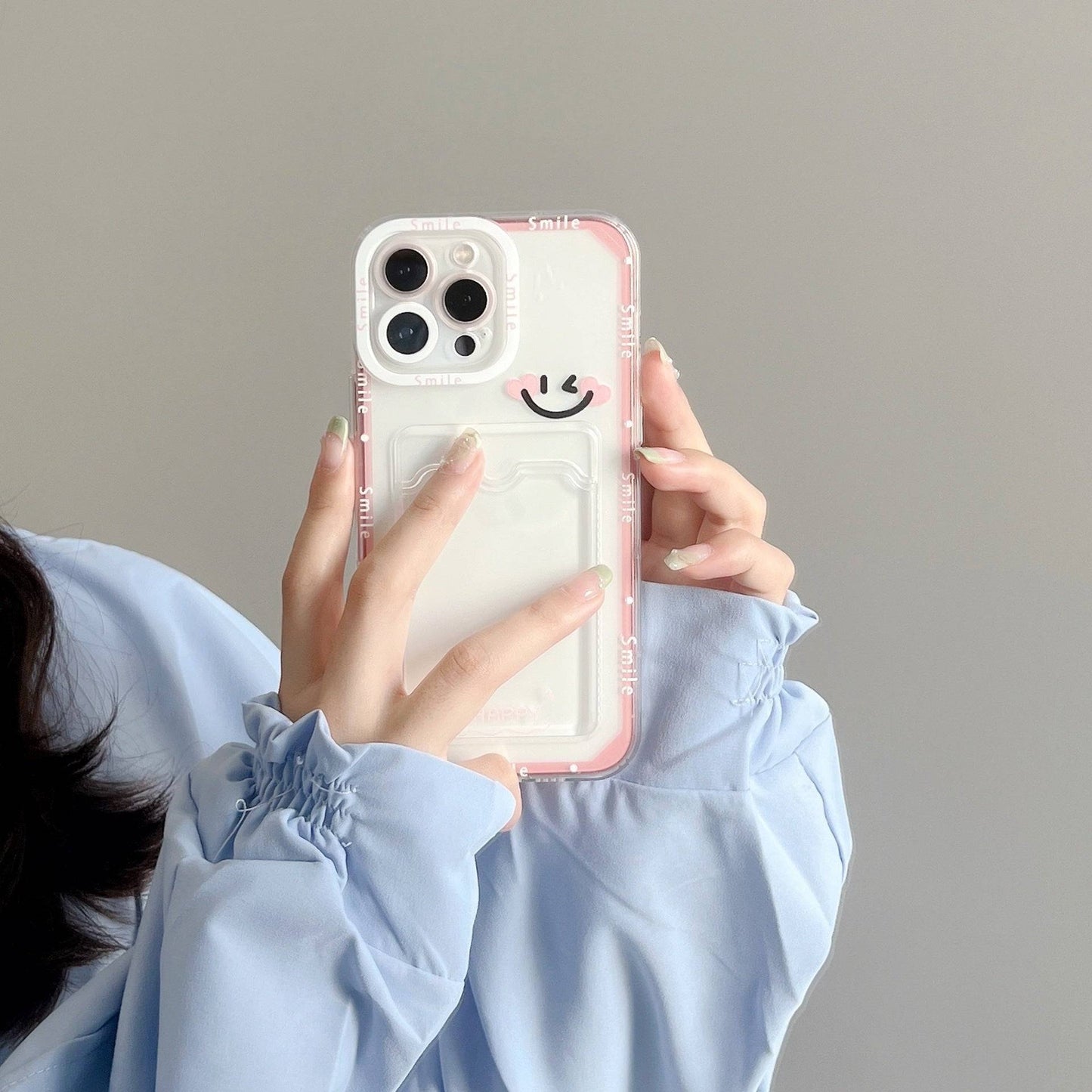Transparent Smile iPhone Protective Case