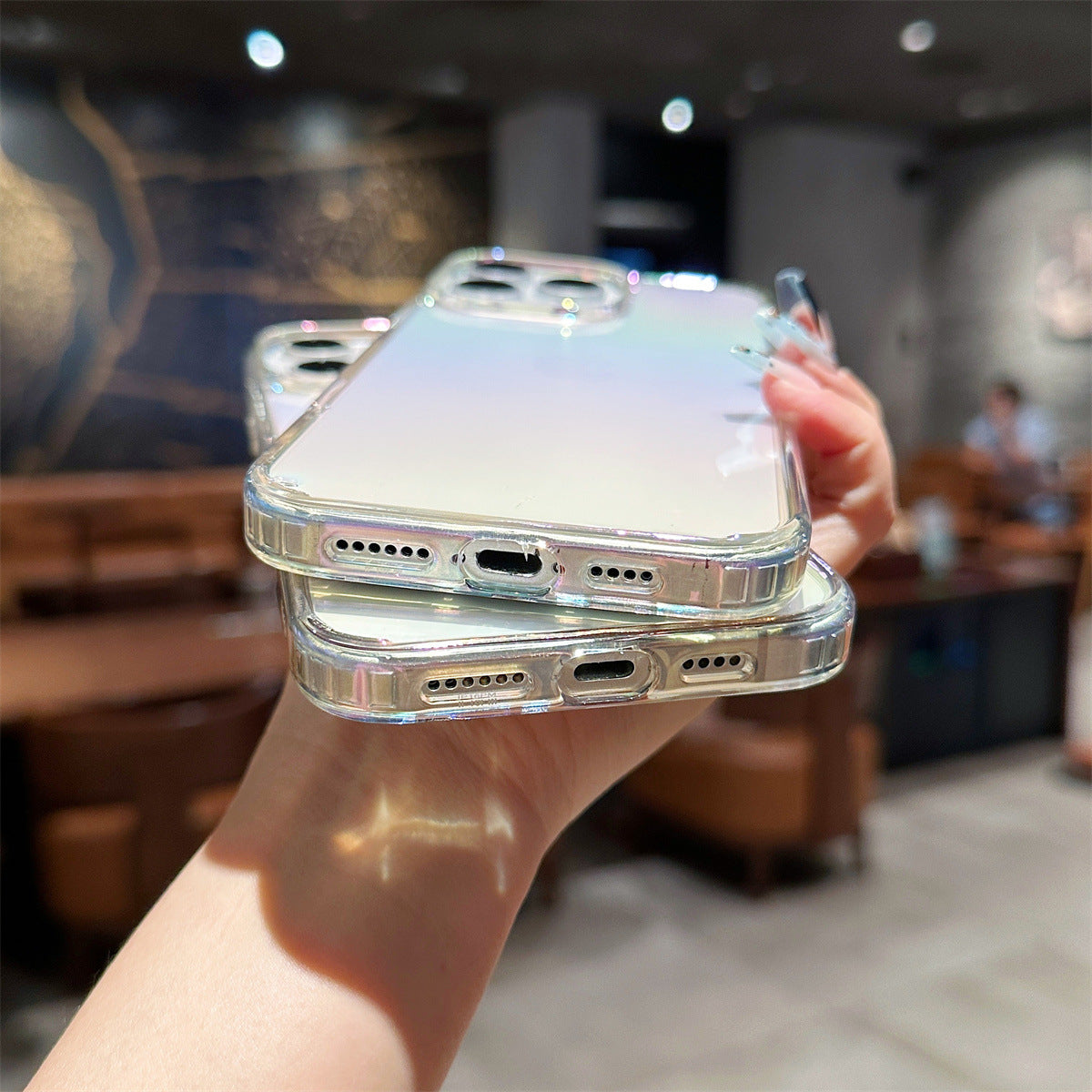 Multicolour Premium Clear Apple iPhone Cover