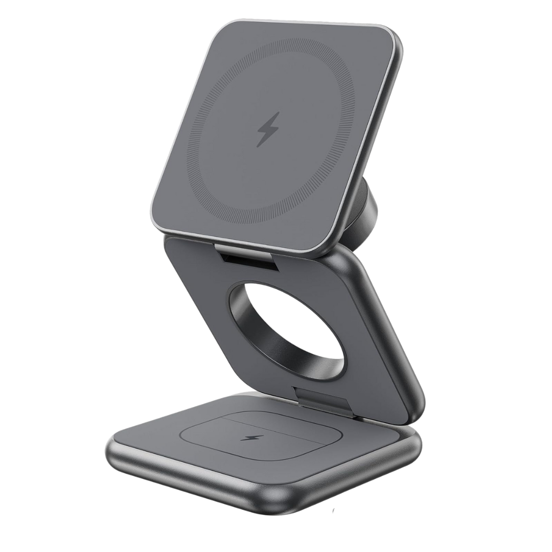 3 in 1 Foldable Magnetic Portable Wireless Charger
