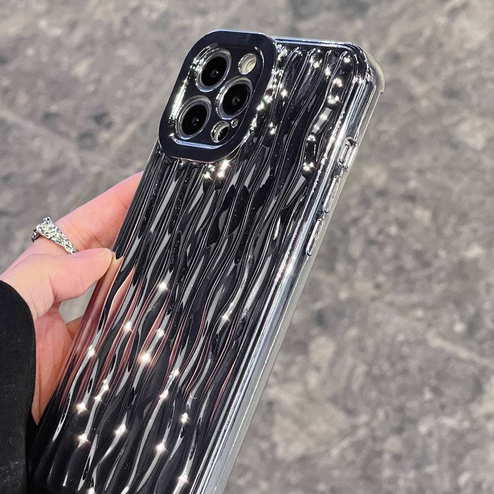 Luxury Silver Electroplated Water Ripple iPhone Case