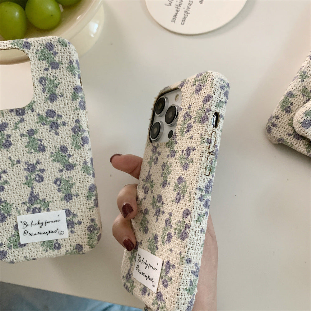 Beautiful Small Flower Flannel Apple iPhone Case
