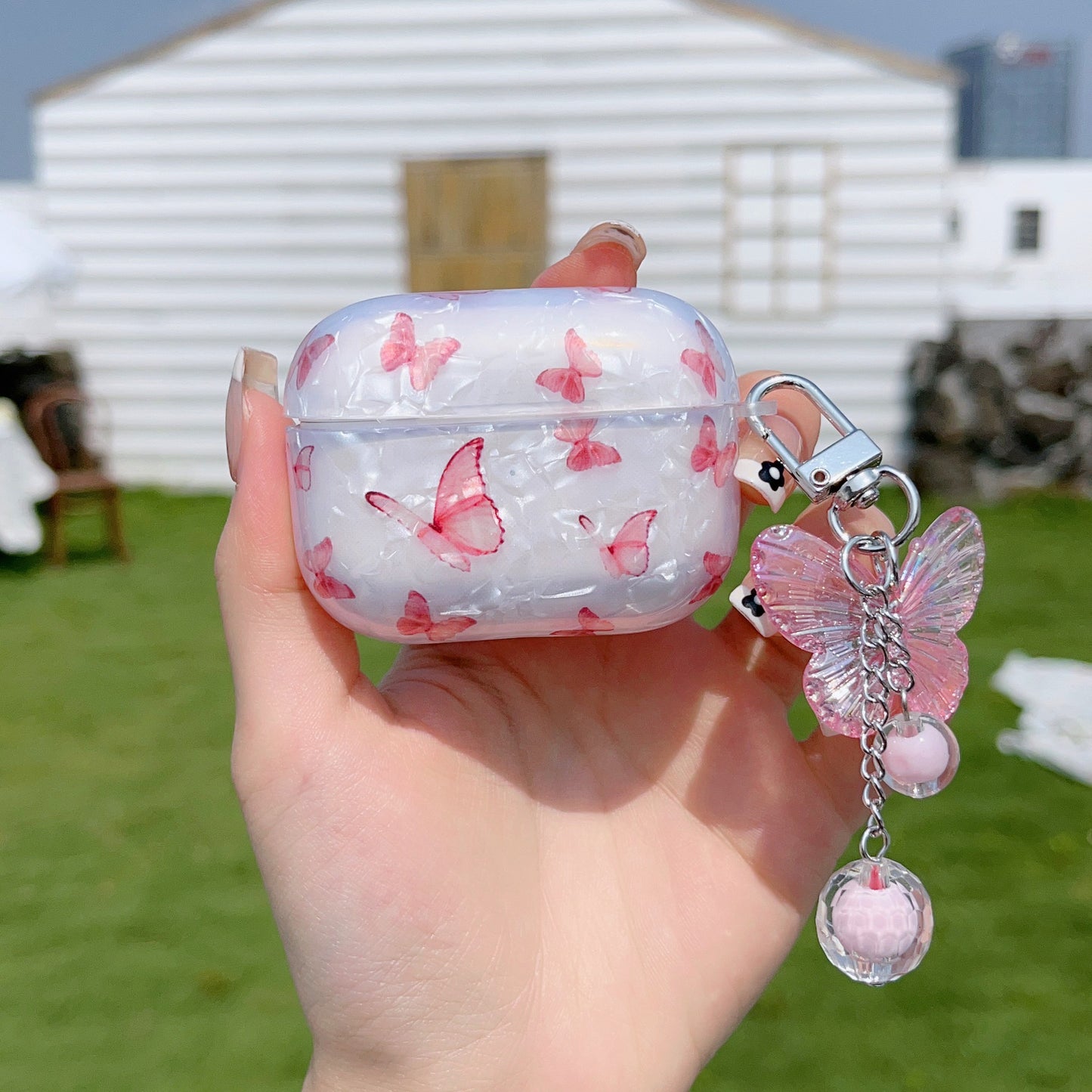 Shell Pattern Butterfly Apple AirPods Case