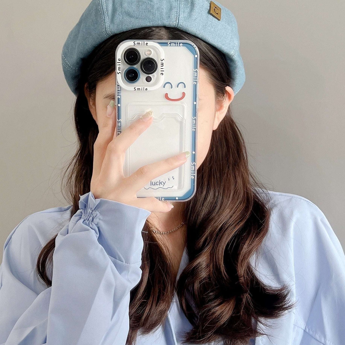 Transparent Smile iPhone Protective Case