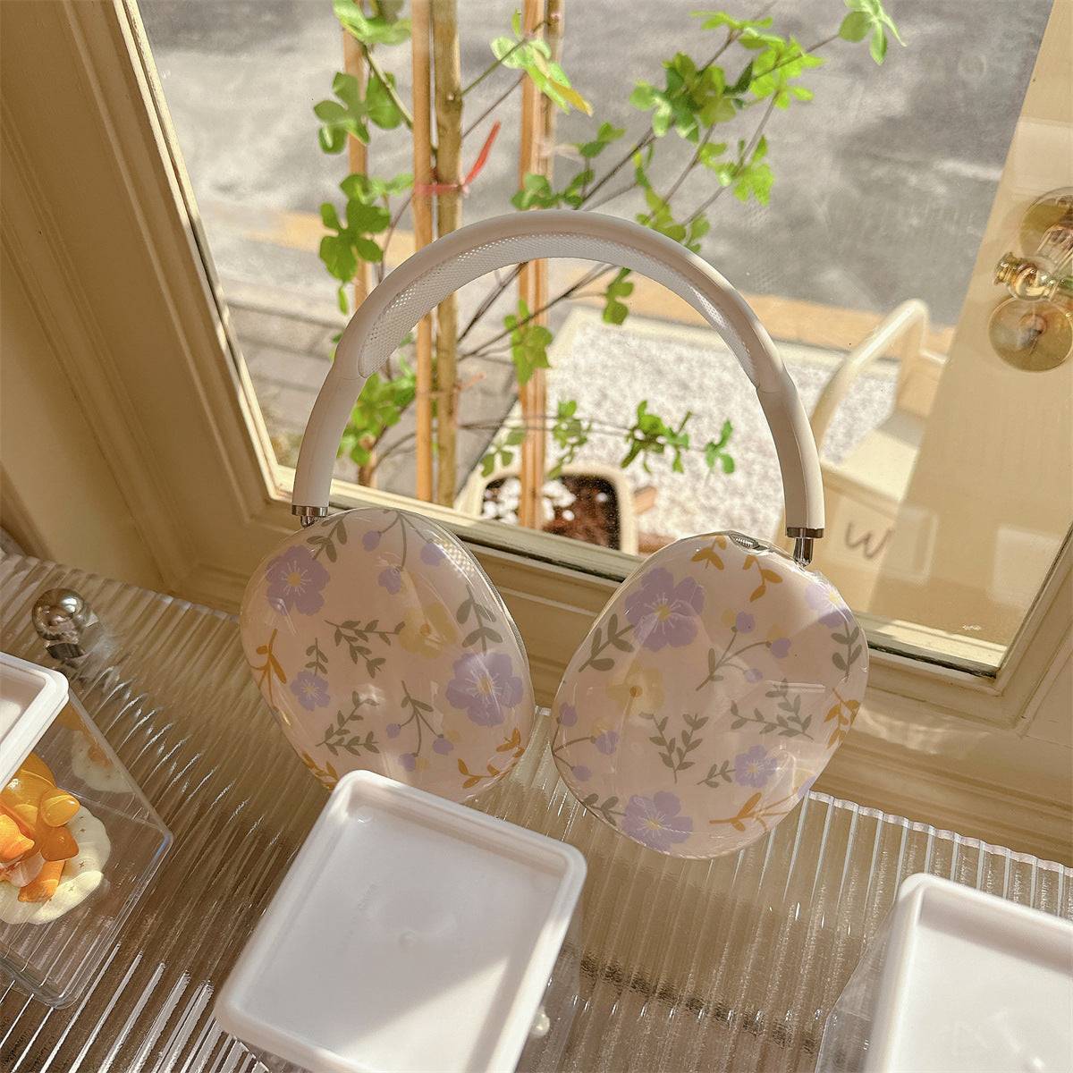 Purple Floral Apple AirPods Max Case