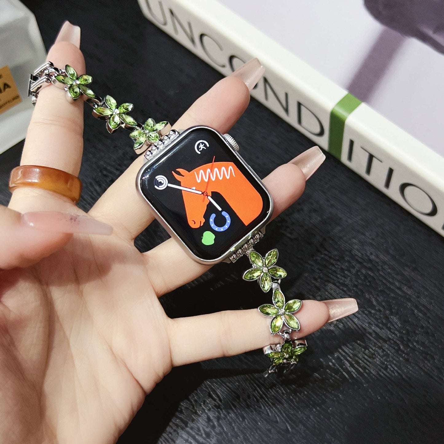 Flower Metal Apple Watch Strap For Her