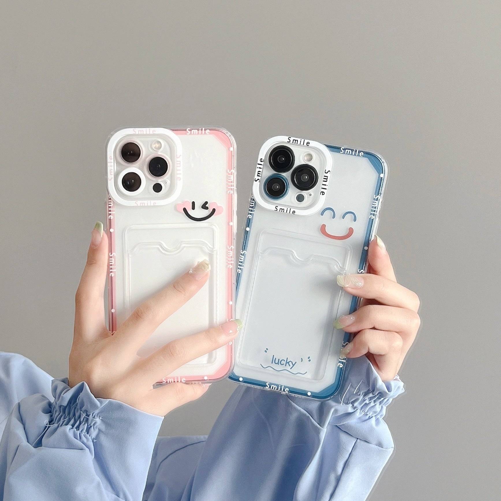 Transparent Smile iPhone Protective Case
