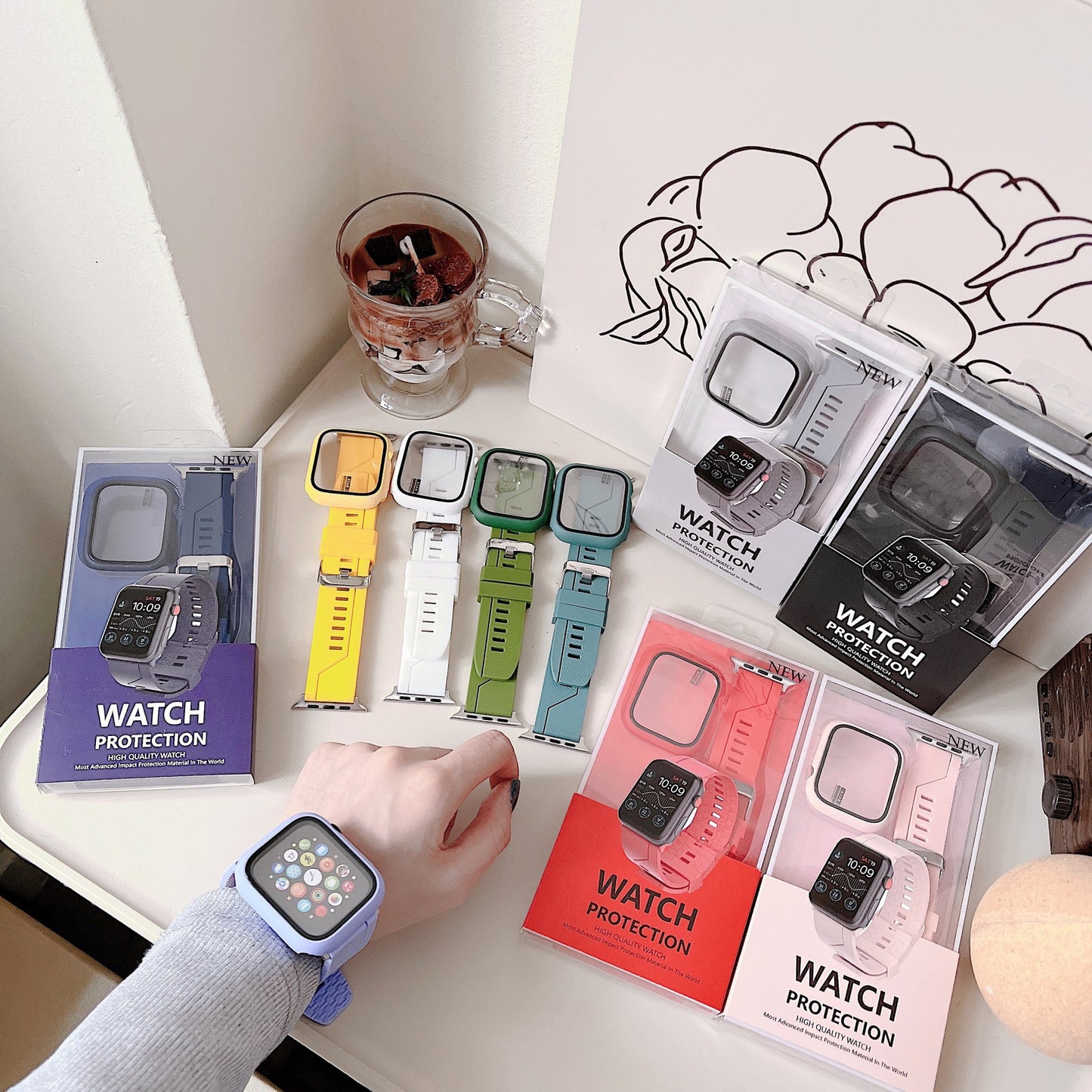 Silicone Apple Watch Strap and Case
