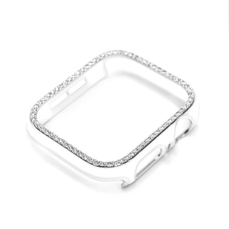Two-colour Single-row Diamond Apple Watch Case
