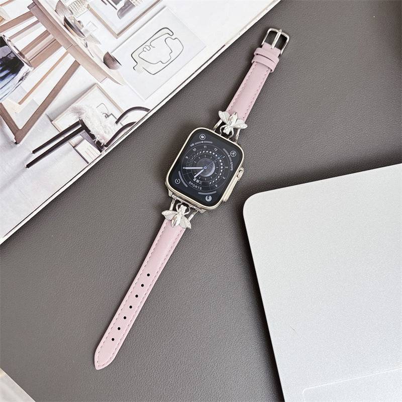 Bee Leather Plain Apple Watch Strap
