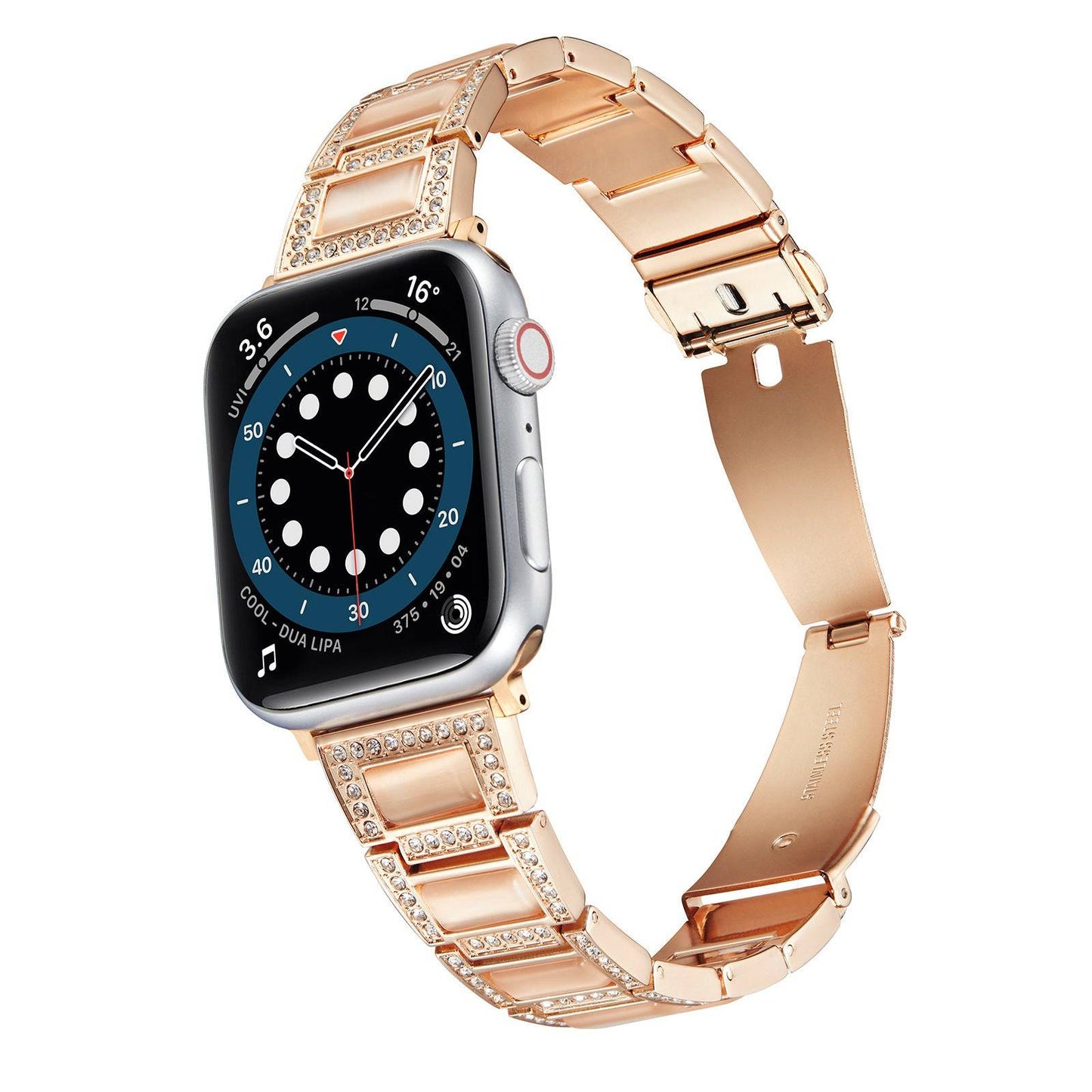 Opal Diamond Metal Apple Watch Strap For Her