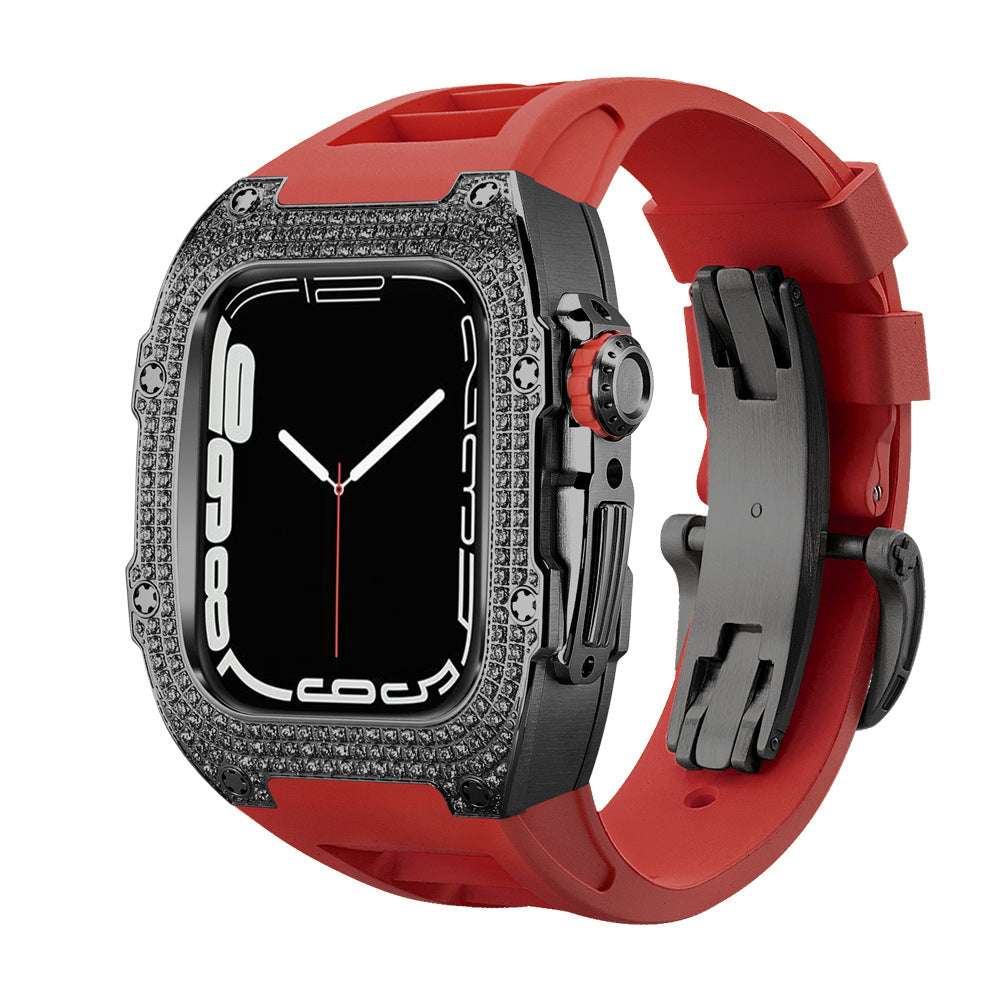 CASYFiE Modified With Diamond Case Apple Watch Strap