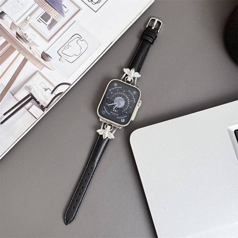 Bee Leather Plain Apple Watch Strap