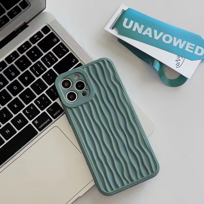 Water Ripple Pattern Glossy Silicone Apple iPhone Case