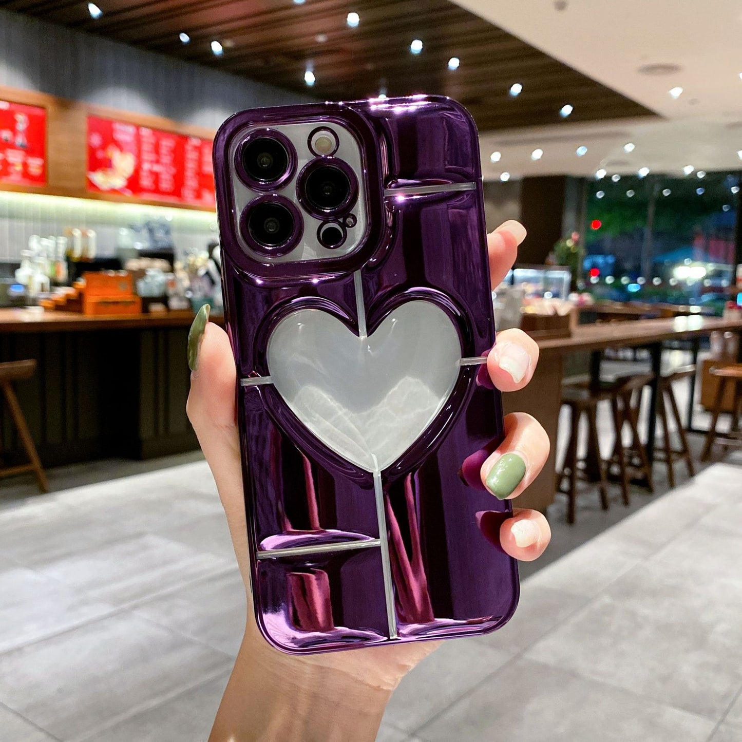 Electroplated Big Love Apple iPhone Case