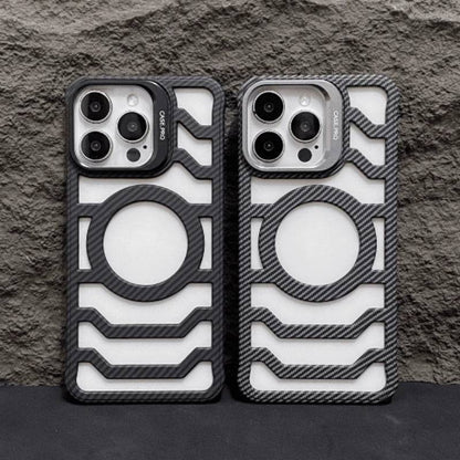 Magnetic Carbon Fiber Frosted iPhone Case
