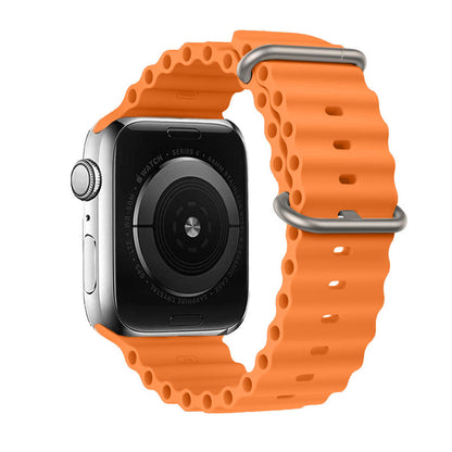Ocean Ripple Silicone Apple Watch Strap