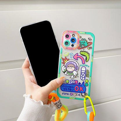 Graffiti Lanyard Apple iPhone Case