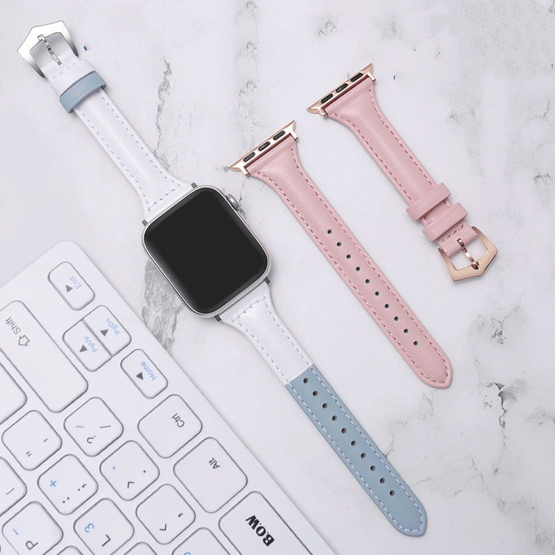 Thin Leather Apple Watch Strap