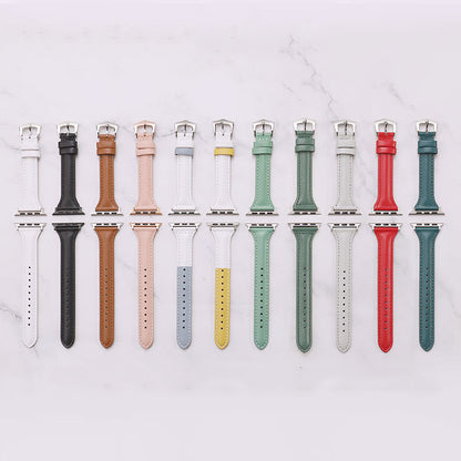 Thin Leather Apple Watch Strap